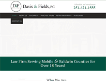 Tablet Screenshot of davis-fields.com